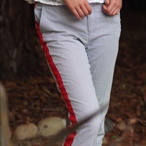 Thrifted striped slacks